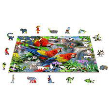 Wooden Puzzel Papegaai Eiland 505 pcs