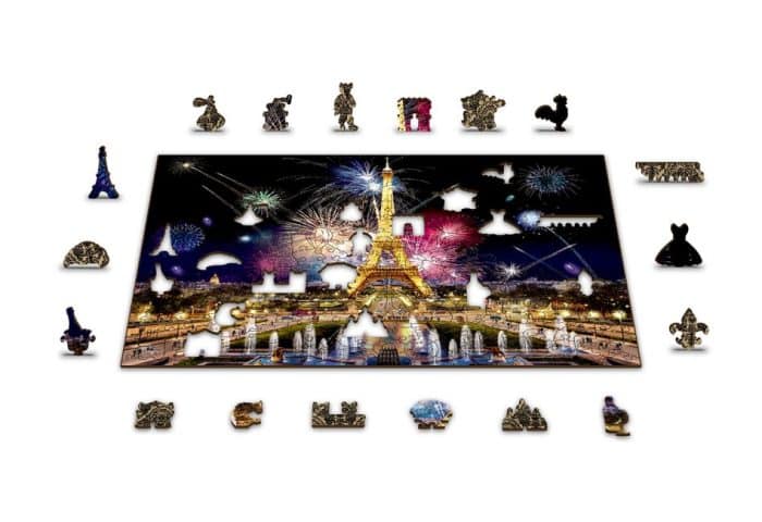 Wooden Puzzel TR0019-L Paris By Night L 300 Stukjes