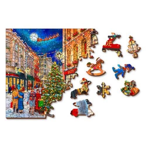 Wooden Puzzel XM0050-XL Christmas Street XL 750 Stukjes