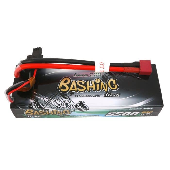 Gens Ace Bashing G-Tech 5500mAh LiPo accu 7.4V 2S1P 60C met Deans stekker