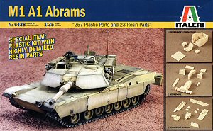 Italeri 6438 M1A1 met resin parts