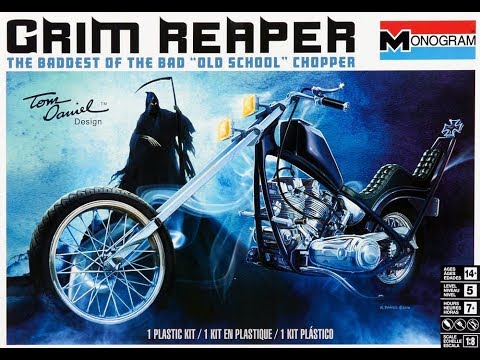 monogram 17541 Grim Reaper old school chopper