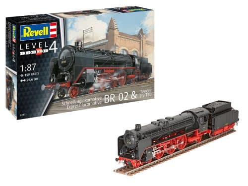 Revell 02171 Schnellzuglokomotive BR 02 & Tender 2'2'T30