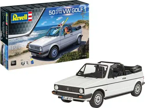 Revell 05636 Volkswagen VW Golf 1 Cabriolet - 50 Jaar! - Auto - Geschenkset