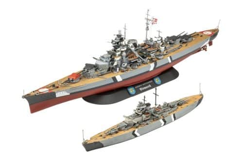 Revell 05637 De legendarische Bismarck - 2 Schepen! - Geschenkset