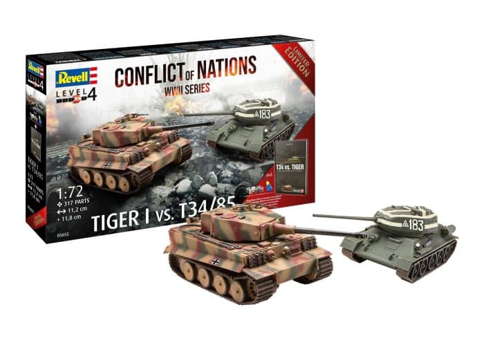 Revell 05655 Cadeau set '' Conflict of Nations Series '' inclusief Lijm, Verf en Kwast