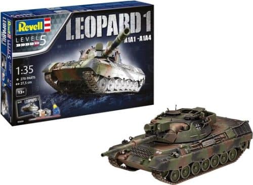 Revell 05656 Leopard 1 A1A1-A1A4 Tank incl lijm verf kwastje