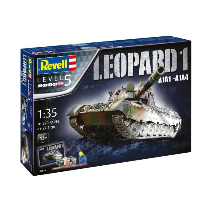 Revell 05656 Leopard 1 A1A1-A1A4 Tank incl lijm verf kwastje