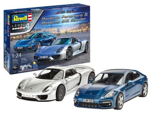 Revell 05681 Porche (2X) set incl verf en lijm