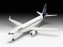 Revell 63883 embraer 190 lufthansa new livery incl lijm verf kwastje