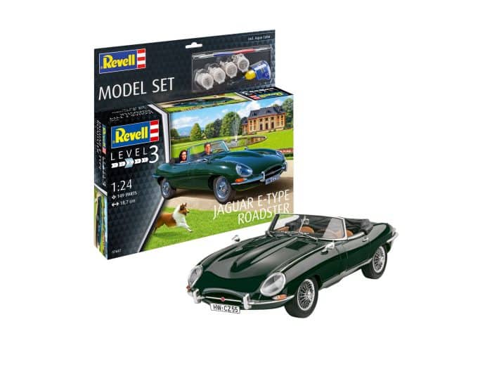 Revell 67687 Jaguar E-Type Roadster incl lijm verf kwastje