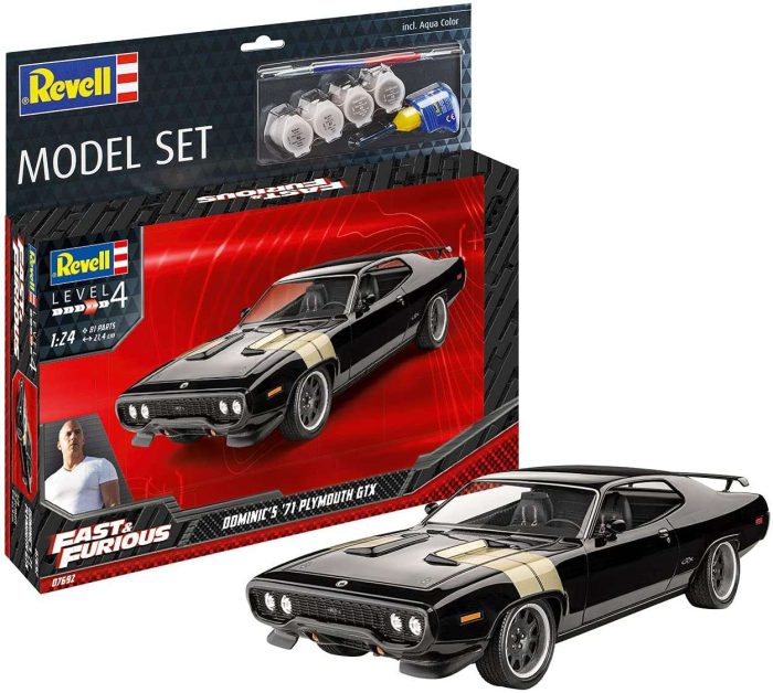 Revell 67692 Fast & Furious - Dominics 1971 Plymouth GTX inkl lijm verf kwastje