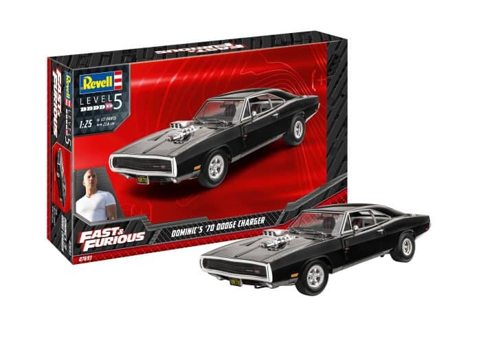 Revell 67693 Fast & Furious - Dominics 1970 Dodge Charger incl verf lijm kwastje Yenko incl lijm verf kwastje