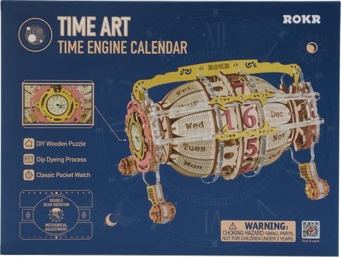 Robotime lc801 Rokr Time Art Time Engine Calendar