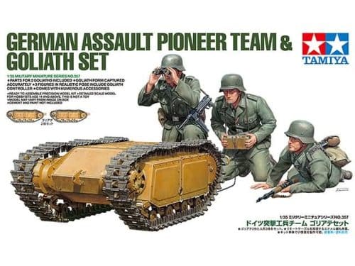 Tamiya 35357 GERMAN ASSAULT PIONIER TEAM & GOLIATH SET