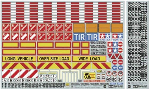 Tamiya 56534 1:14 Warning symbol decals