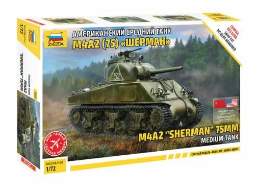 Zvezda 5063 U.S. Medium Tank M4A2 75 mm Sherman