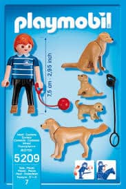 Playmobil 5209 Golden Retriever familie