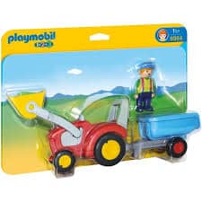 Playmobil 6964 Boer met tractor en aanhangwagen