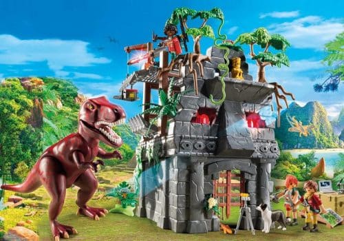 Playmobil 9429 Basiskamp van de avonturiers met T-Rex