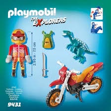 Playmobil 9431 Motorcrosser met Raptor