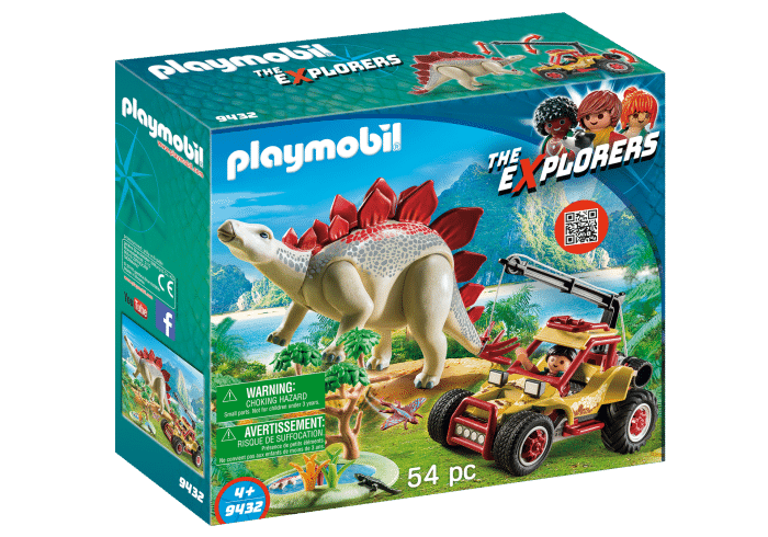 Playmobil 9432 Explorersbuggy met Stegosaurus