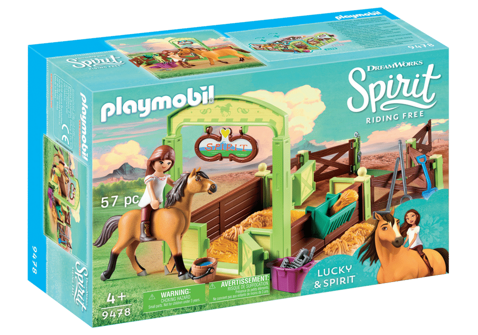 Playmobil 9478 Lucky & Spirit met paardenbox