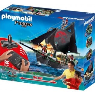 Playmolbil 5238 Piratenzeilschip met RC onderwatermotor