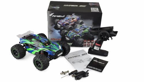 Amewi 22620 Hyper Go Truggy Brushed - 4WD - 1:16 - Blauw/Groen