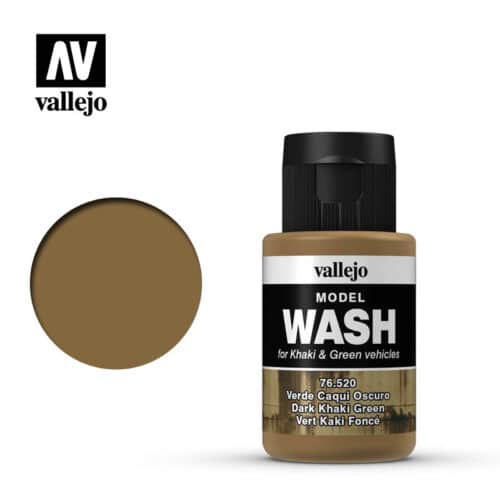 vallejo 76520 WASH DARK KHAKI GREEN