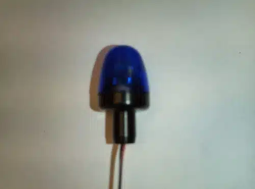 Pistenking Zwaailicht 4-12V Blauw Bol buis bevestiging P/S