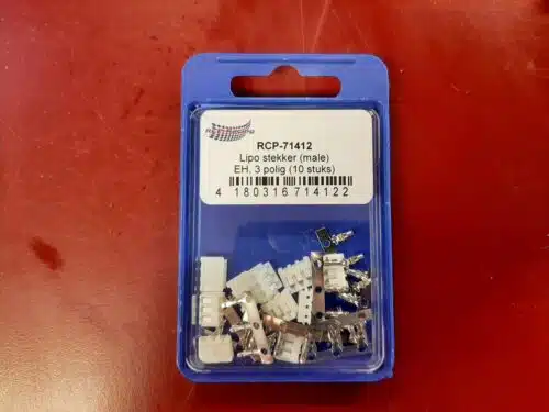 RCP-71412 Lipo stekker (male) 3-polig