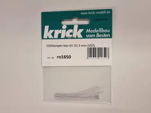 Krick Robbe 1650 gloeilampje wit D2,3 2 st