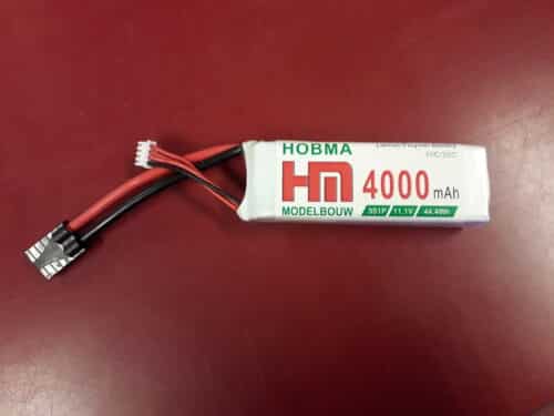 Lipo accu 11.1 v 4000 mAH 10c/20c