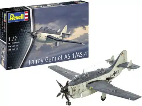 Revell 63775 Fairey Gannet AS.1/AS.4 - Propeller Vliegtuig incl lijm verf kwastje