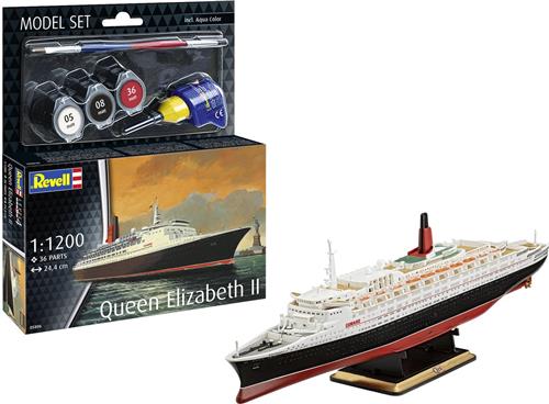 Revell 65806 Queen Elizabeth 2 incl lijm verf kwastje