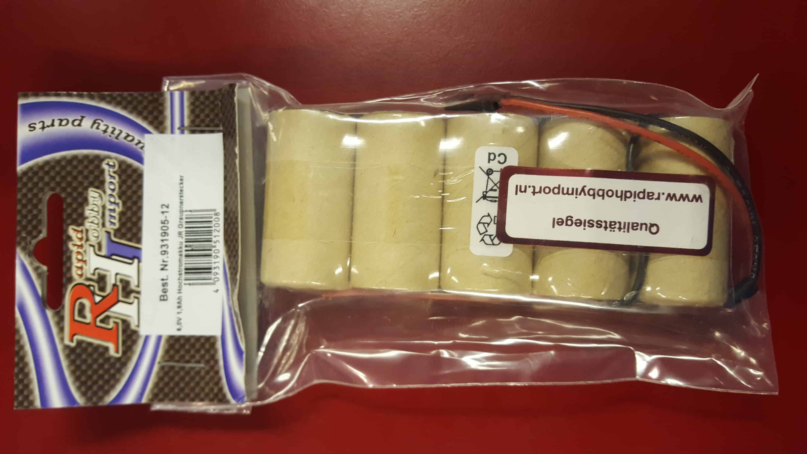 rhi 931905 12 6 V 1900 MAh met servo stekker