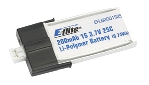 E flite EFLB 2001S25 E.flite 200mAh 1S 3.7V 25C