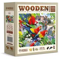 Wooden Puzzel Parrot Island 505 pcs