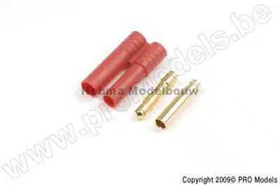 4.0mm goudstekker met plastick behuizing