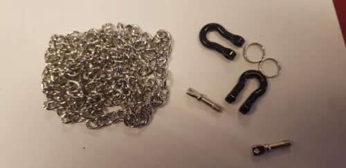 CRAWLER harps sluiting met ketting zwart