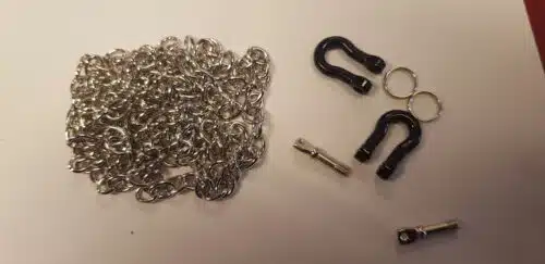 CRAWLER harps sluiting met ketting zwart