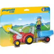 Playmobil 6964 Boer met tractor en aanhangwagen