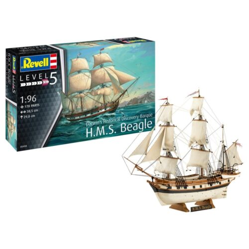 Revell 05458 H.M.S. Beagle incl. verf lijm kwastje