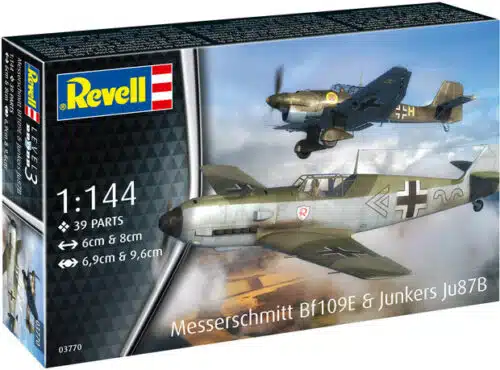 Revell 63770 Messerschmitt Bf109E & Junkers Ju87B incl lijm verf kwastje