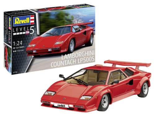 Revell 67730 Lamborghini countach LP500S incl lijm ferv kwastje