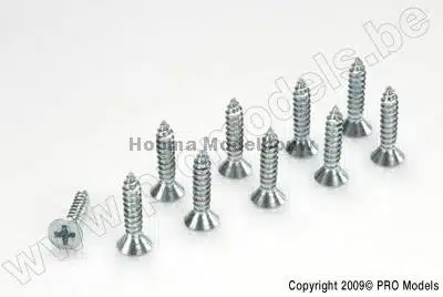 Verzonken schroef Zelftappend M 2,9 X 6 mm Gegalvanesserd Staal 10 St