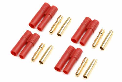 4.0mm goudstekker met plastick behuizing