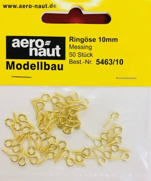 aeronaut 5463 10 schroefoog messing 10 MM (50 st )
