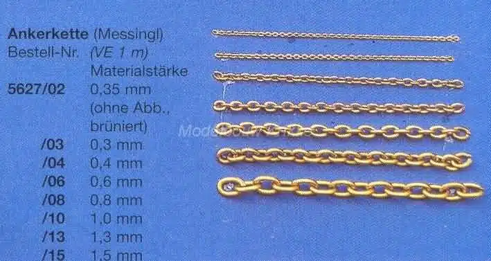 aeronaut 5627 06 Ankerketting 0,6MM 1M